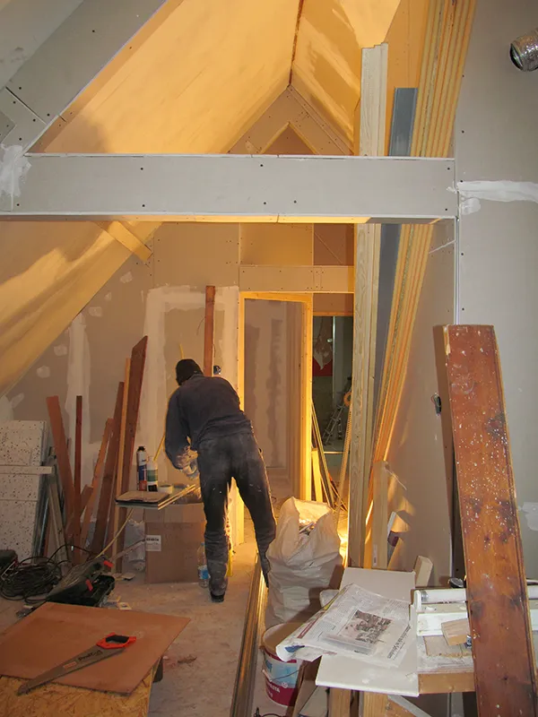 Début des travaux - Travaux de réaménagement de la maison