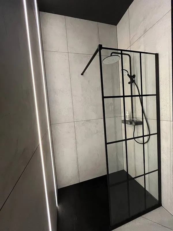 Douche ouverte - Installation de cabine de douche ouverte