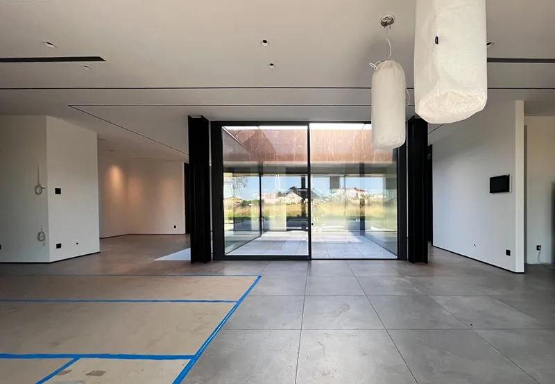 Vitrage intérieur - Vitrage intérieur d’une maison contemporaine